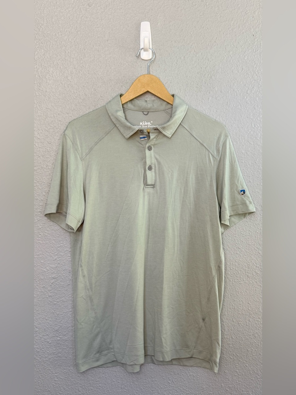 Kuhl | Kovert Polo Shirt | Cloud Grey | Size Large